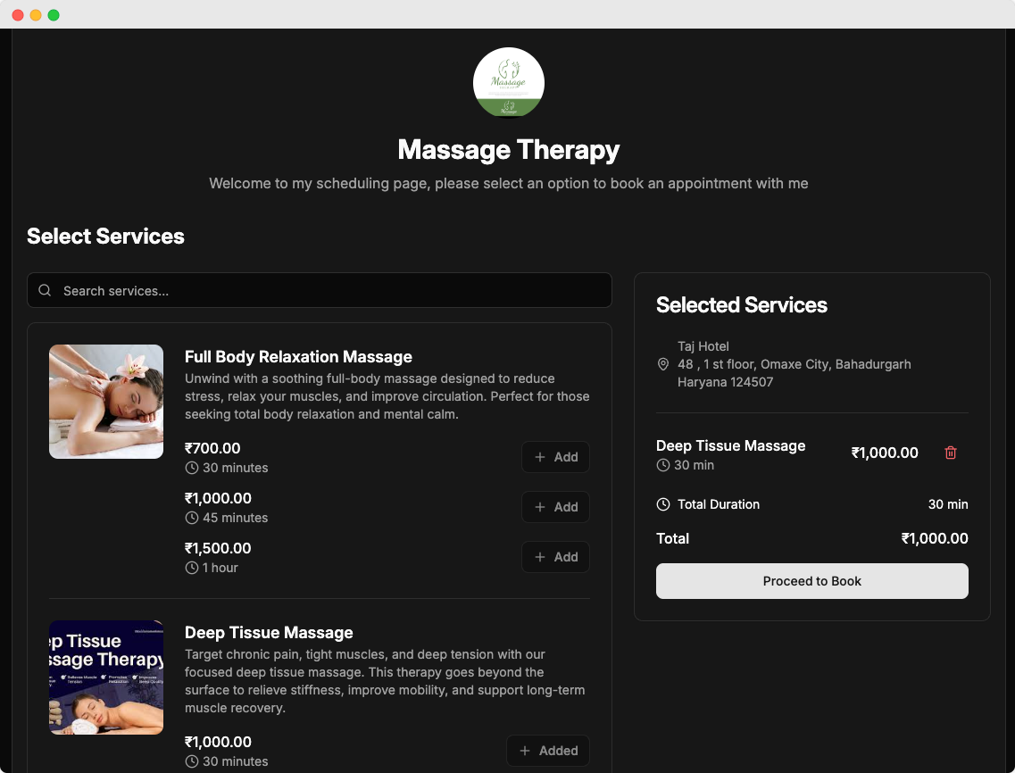 Massage Therapy